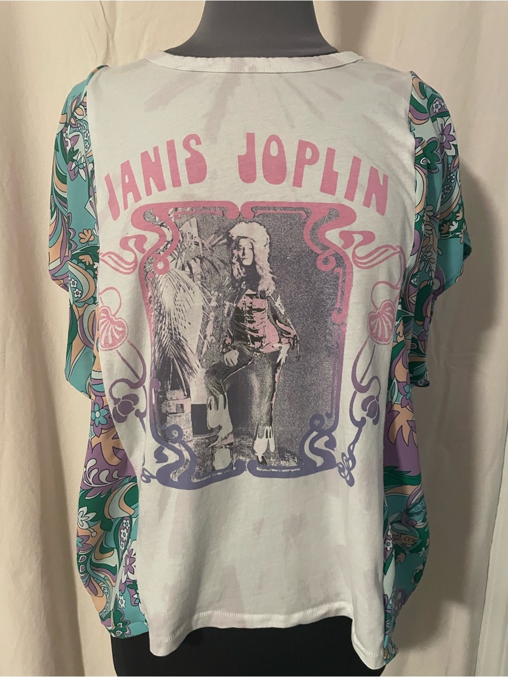 Janis Joplin premium custom band tee